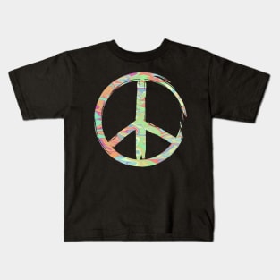 Acidic Peace Sign Kids T-Shirt
